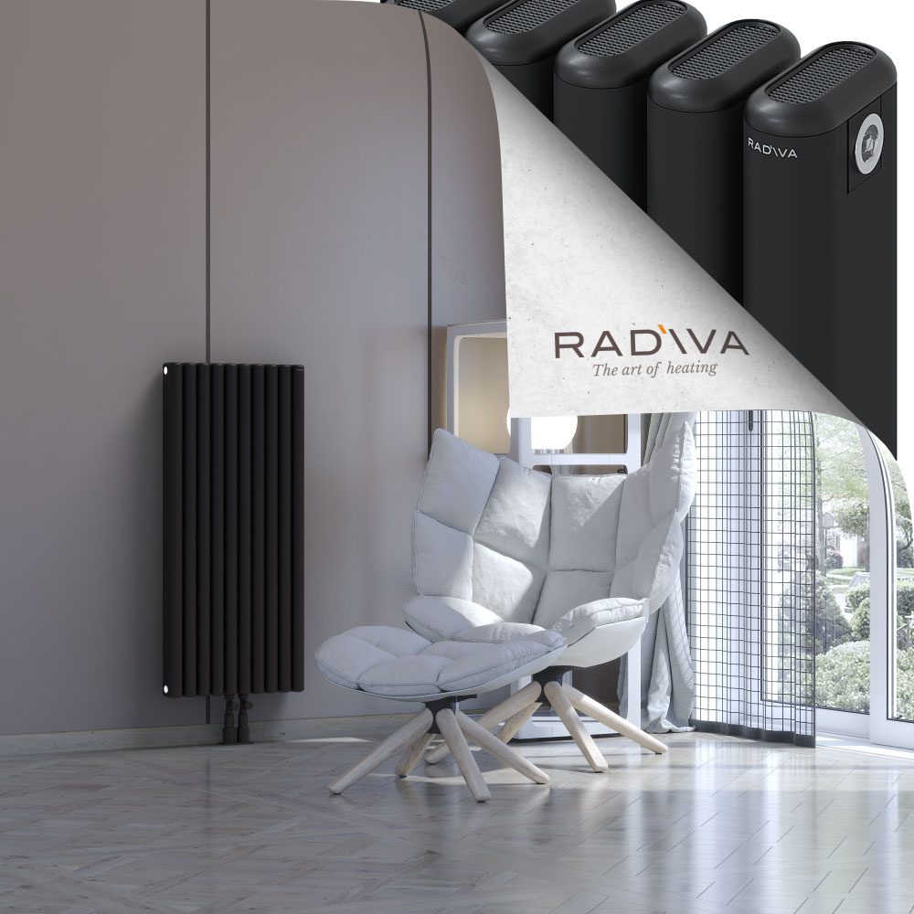 Kotto Aluminium Radiator 1000x446 Black - 2