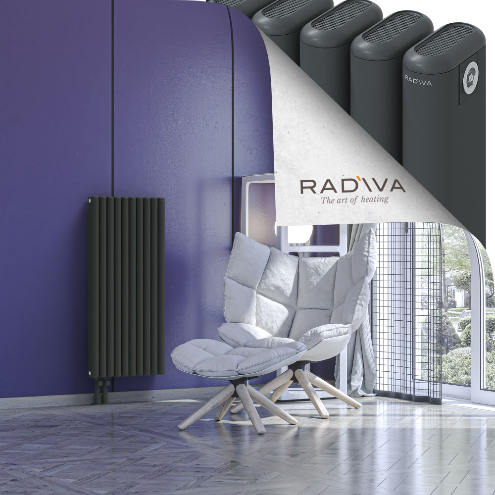 Kotto Aluminium Radiator 1000x446 Dark Anthracite - 3