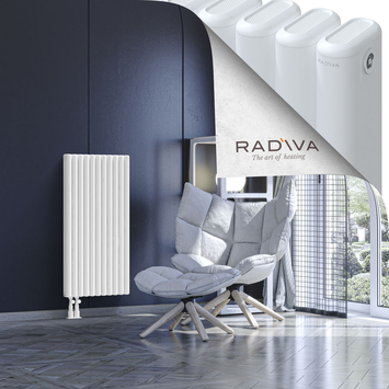 Kotto Aluminium Radiator 1000x491 White Bottom Left 50mm