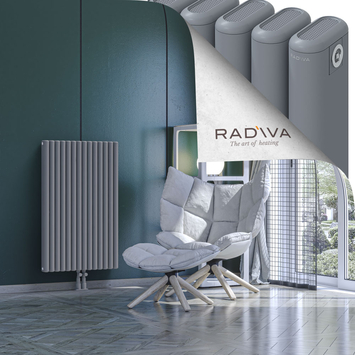 Kotto Aluminium Radiator 1000x626 Grey Bottom Middle 50mm
