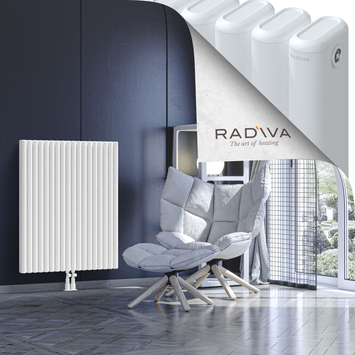 Kotto Aluminium Radiator 1000x806 White Bottom Middle 50mm