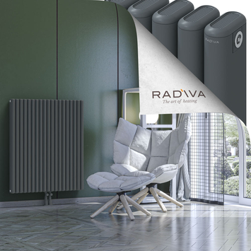 Kotto Aluminium Radiator 1000x851 Anthracite Bottom Middle 50mm