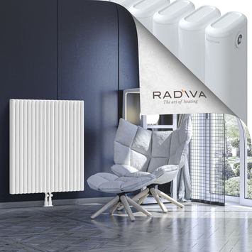 Kotto Aluminium Radiator 1000x851 White Bottom Middle 50mm