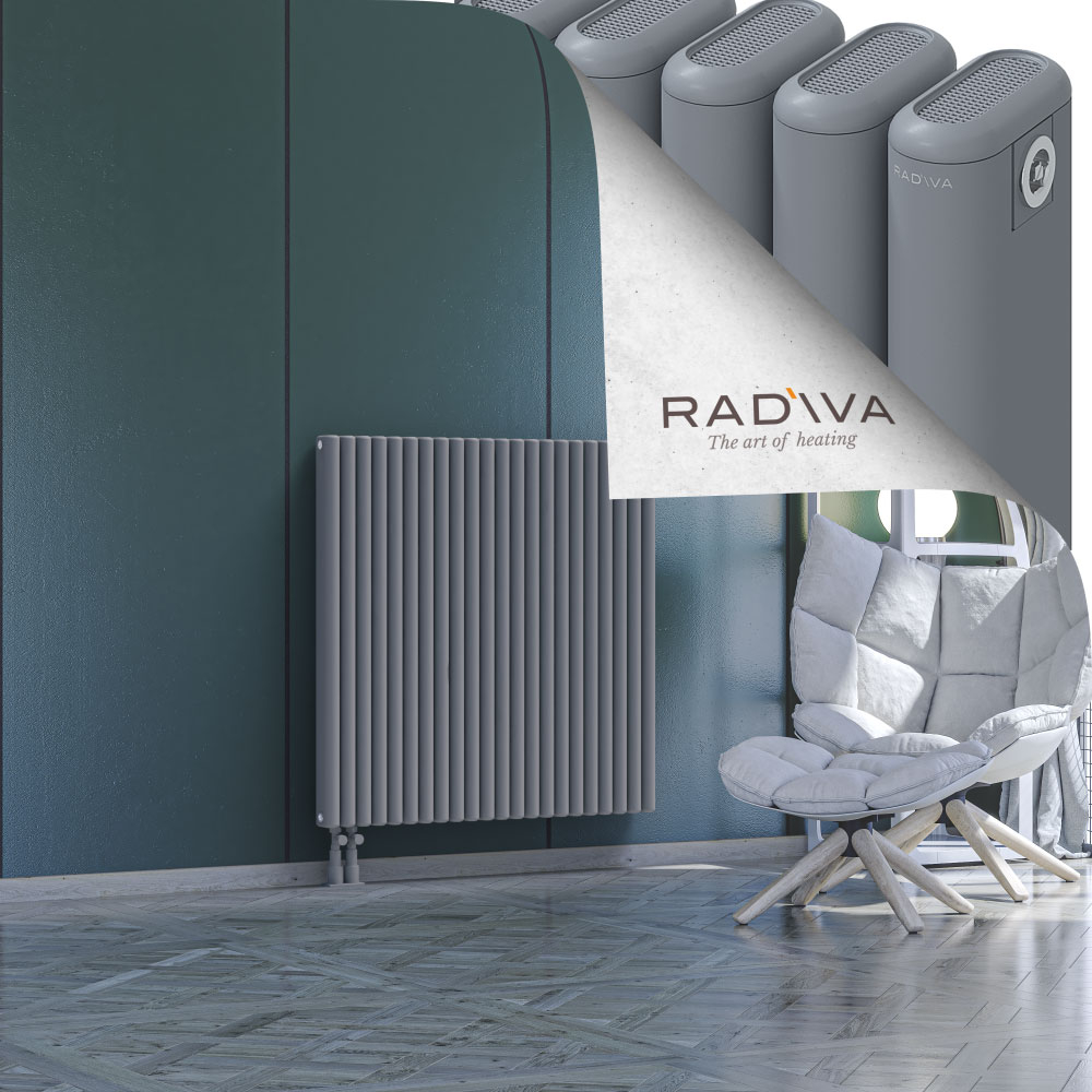 Kotto Aluminium Radiator 1000x986 Grey - 3