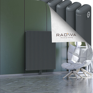 Kotto Aluminium Radiator 1200x1031 Anthracite Bottom Middle 50mm