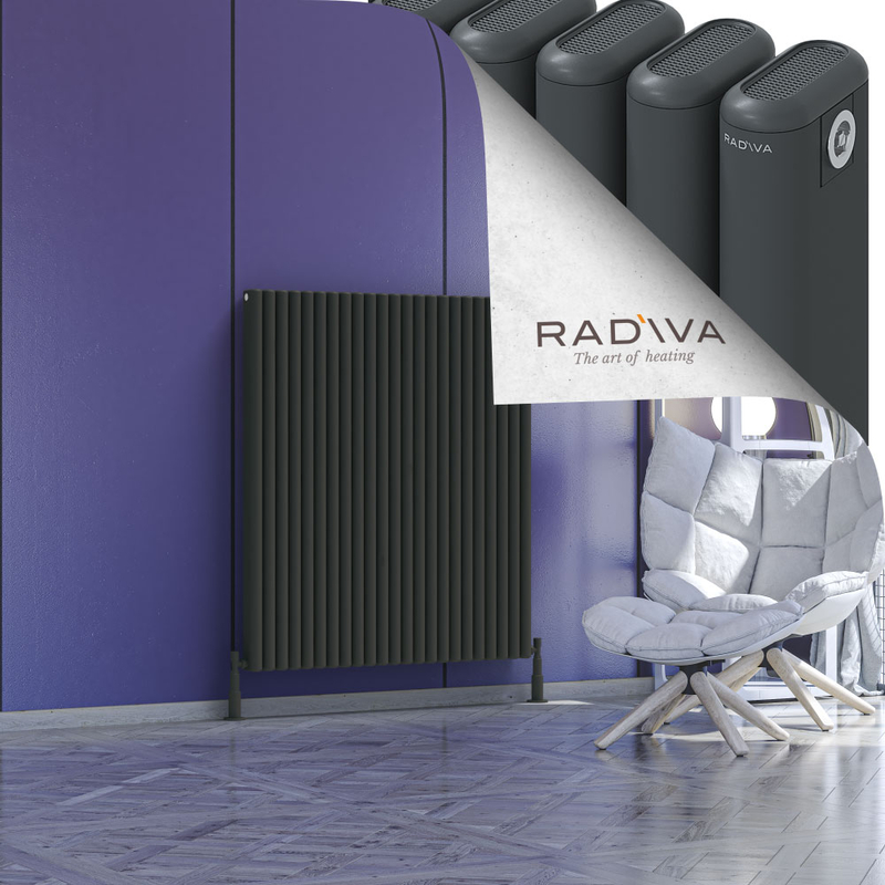 Kotto Aluminium Radiator 1200x1031 Dark Anthracite 
