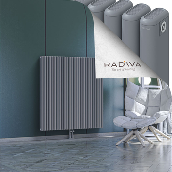 Kotto Aluminium Radiator 1200x1166 Grey Bottom Middle 50mm