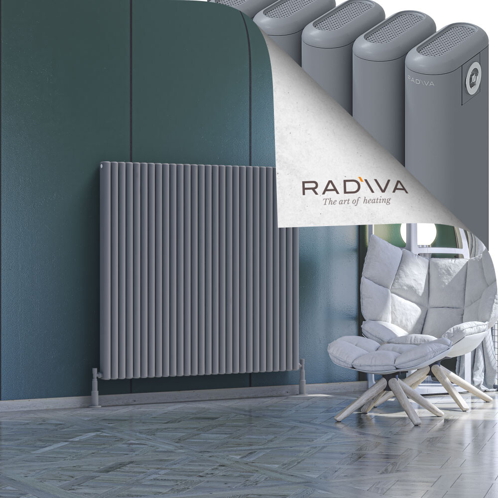 Kotto Aluminium Radiator 1200x1256 Grey - 1