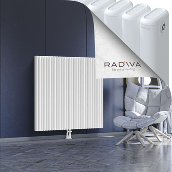 Kotto Aluminium Radiator 1200x1256 White Bottom Middle 50mm