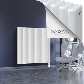 Kotto Aluminium Radiator 1200x1256 White Bottom Right 50mm
