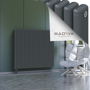 Kotto Aluminium Radiator 1200x1391 Anthracite Bottom Left 50mm