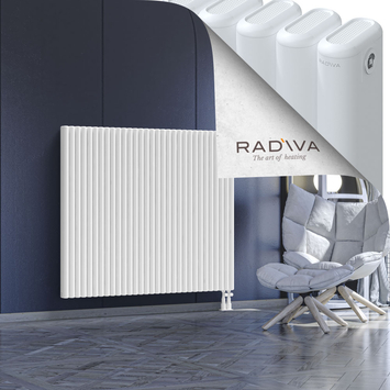 Kotto Aluminium Radiator 1200x1391 White Bottom Right 50mm