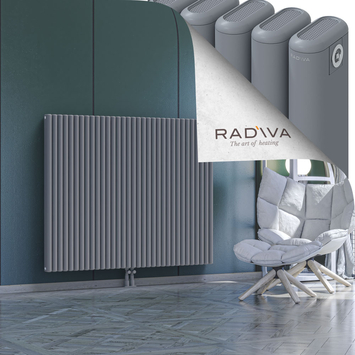Kotto Aluminium Radiator 1200x1481 Grey Bottom Middle 50mm