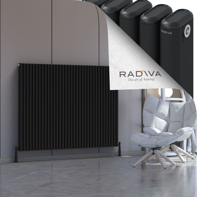 Kotto Aluminium Radiator 1200x1571 Black 