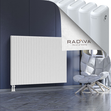 Kotto Aluminium Radiator 1200x1571 White Bottom Left 50mm