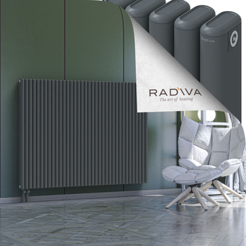 Kotto Aluminium Radiator 1200x1616 Anthracite Bottom Left 50mm