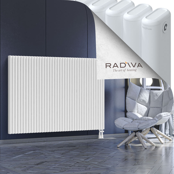 Kotto Aluminium Radiator 1200x1706 White Bottom Right 50mm