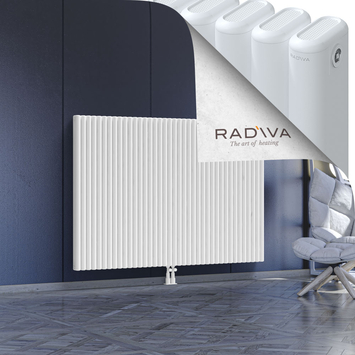 Kotto Aluminium Radiator 1200x1751 White Bottom Middle 50mm