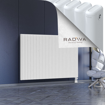 Kotto Aluminium Radiator 1200x1796 White Bottom Right 50mm