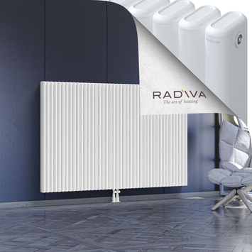 Kotto Aluminium Radiator 1200x1886 White Bottom Middle 50mm
