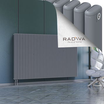 Kotto Aluminium Radiator 1200x1976 Grey Bottom Left 50mm