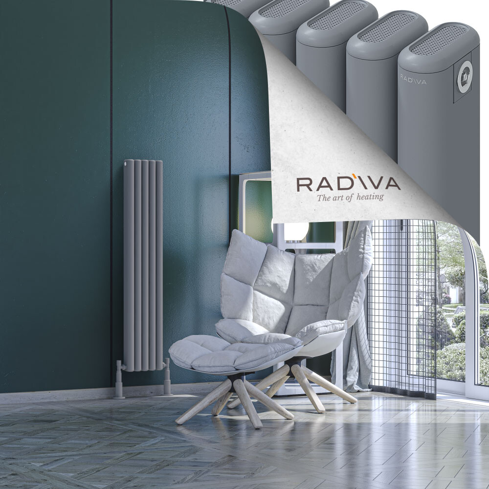 Kotto Aluminium Radiator 1200x221 Grey - 1