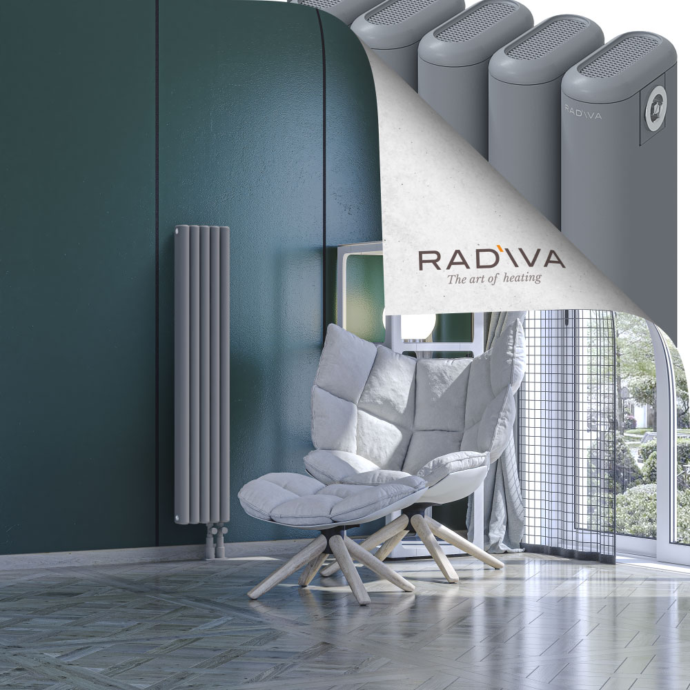 Kotto Aluminium Radiator 1200x221 Grey - 4
