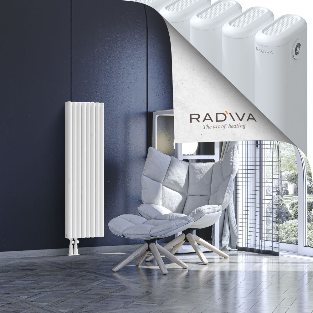 Kotto Aluminium Radiator 1200x356 White - 3