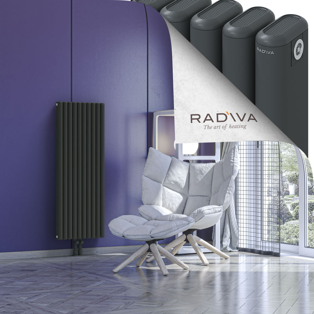 Kotto Aluminium Radiator 1200x446 Dark Anthracite - 2