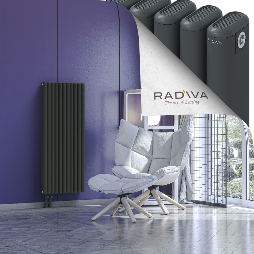 Kotto Aluminium Radiator 1200x491 Dark Anthracite - 3
