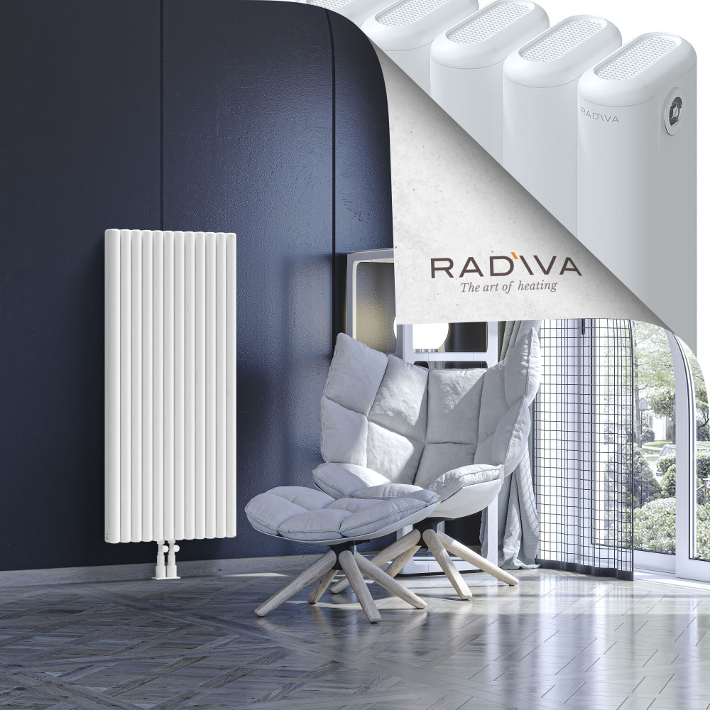 Kotto Aluminium Radiator 1200x536 White - 2