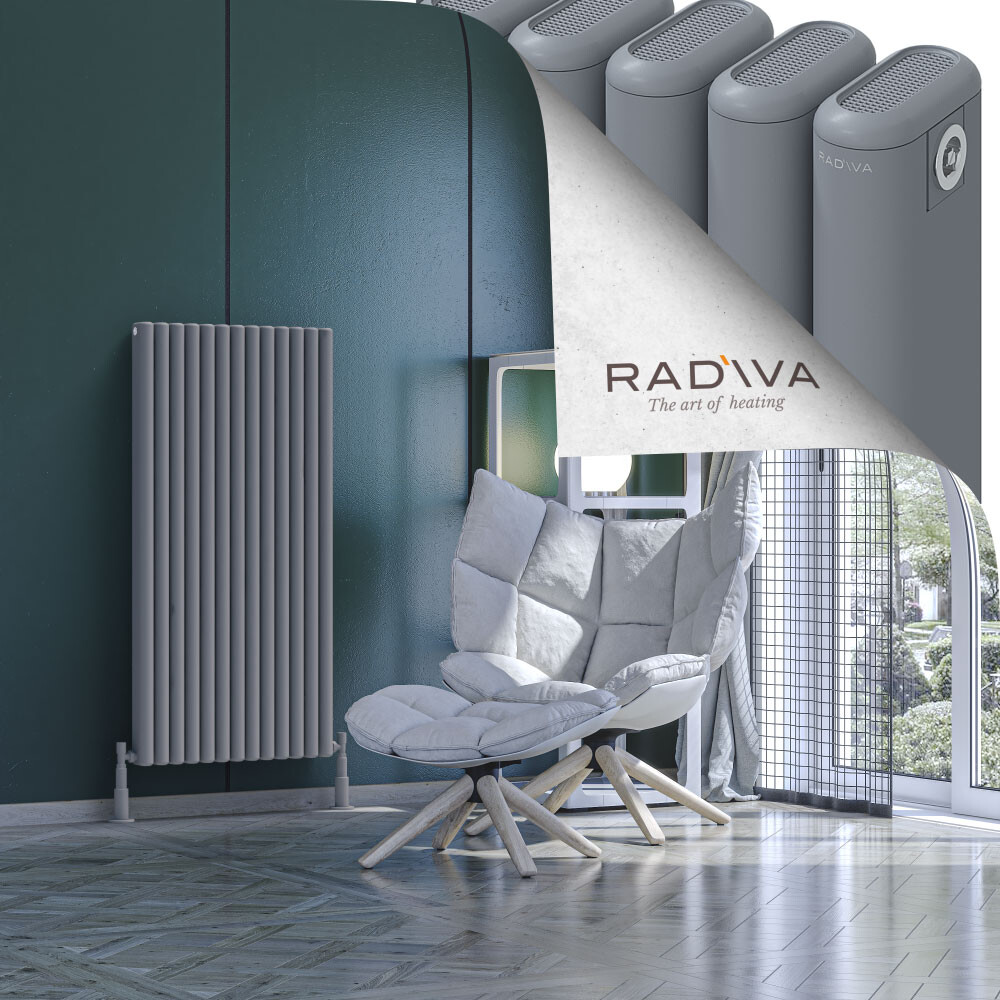 Kotto Aluminium Radiator 1200x581 Grey - 1
