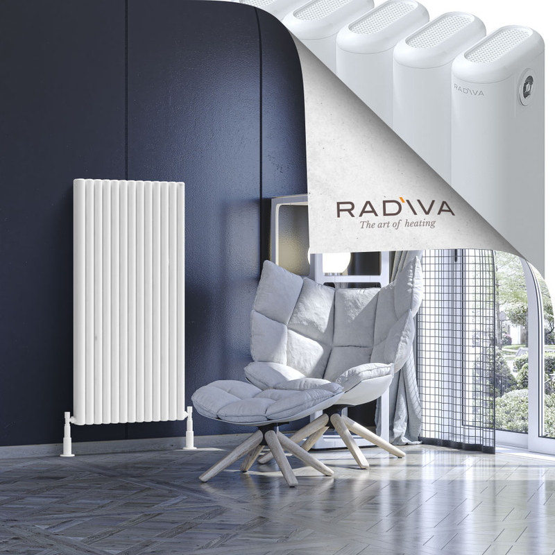 Kotto Aluminium Radiator 1200x581 White 