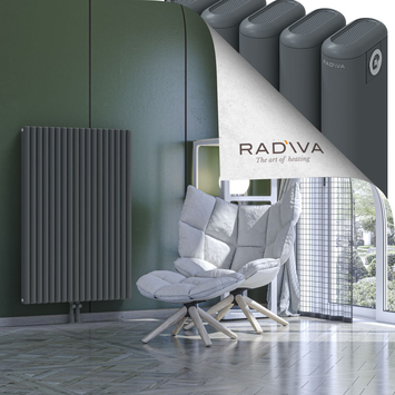 Kotto Aluminium Radiator 1200x806 Anthracite Bottom Middle 50mm