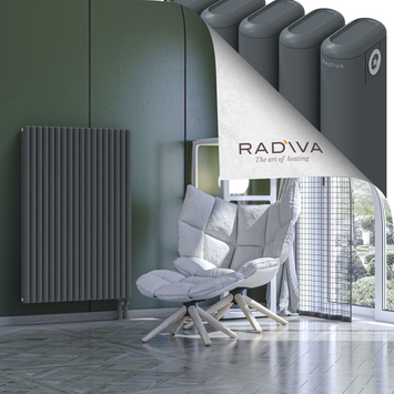 Kotto Aluminium Radiator 1200x806 Anthracite Bottom Right 50mm