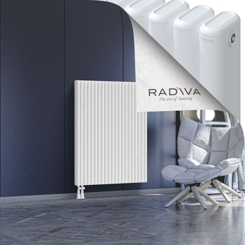 Kotto Aluminium Radiator 1200x941 White Bottom Left 50mm