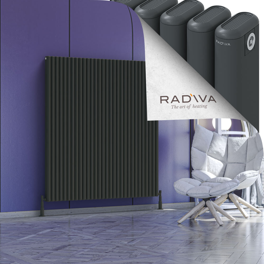 Kotto Aluminium Radiator 1500x1346 Dark Anthracite - 1