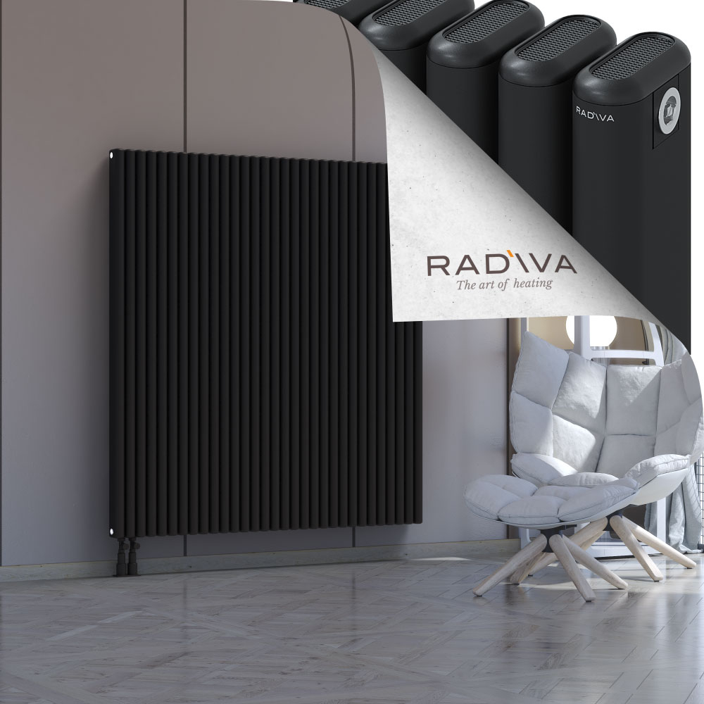 Kotto Aluminium Radiator 1500x1391 Black - 3