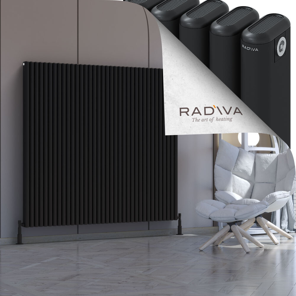 Kotto Aluminium Radiator 1500x1616 Black - 1