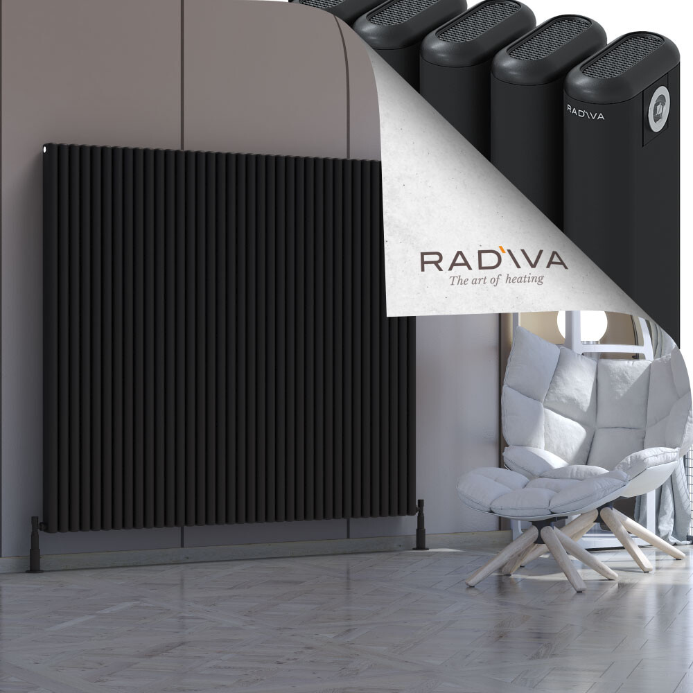 Kotto Aluminium Radiator 1500x1661 Black - 1