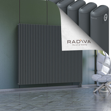 Kotto Aluminium Radiator 1500x1886 Anthracite Bottom Right 50mm