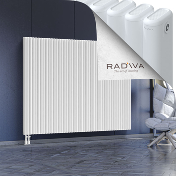 Kotto Aluminium Radiator 1500x1976 White Bottom Left 50mm