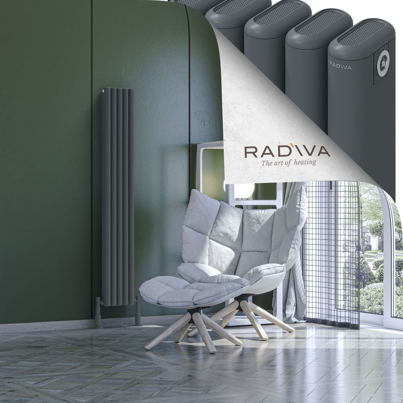 Kotto Aluminium Radiator 1500x221 Anthracite 