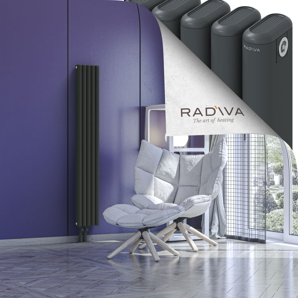 Kotto Aluminium Radiator 1500x221 Dark Anthracite - 3
