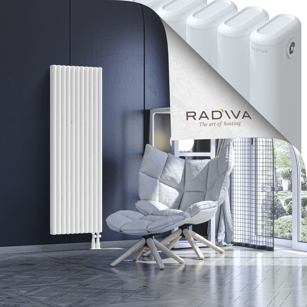 Kotto Aluminium Radiator 1500x491 White - 4
