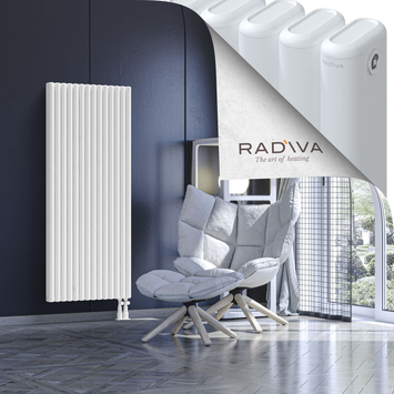 Kotto Aluminium Radiator 1500x626 White Bottom Right 50mm