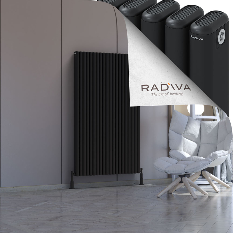 Kotto Aluminium Radiator 1500x896 Black 
