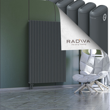 Kotto Aluminium Radiator 1600x1076 Anthracite Bottom Left 50mm
