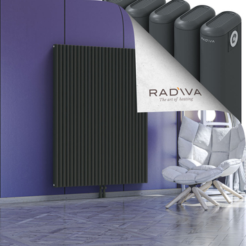 Kotto Aluminium Radiator 1600x1211 Dark Anthracite Bottom Middle 50mm