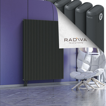 Kotto Aluminium Radiator 1600x1211 Dark Anthracite Bottom Left 50mm
